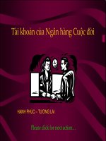 TÀI KHOẢN NGÂN HÀNG CUỘC ĐỜI