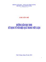 Hướng dẫn học sinh sử dụng từ nối hiệu quả trong viết luận