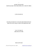 Giải thuật di truyền và ứng dụng đối với bài toán xác định công thức hồi quy trong thí nghiệm hóa sinh 