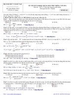 LỜI GIẢI CHI TIẾT MÔN VẬT LÝ 2011( 6 MÃ ĐỀ)