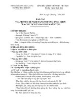 BÁO CÁO THÀNH TÍCH CÁ NHÂN ĐỀ NGHỊ BẰNG KHEN