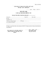 Mẫu số 02/THE: Đơn đề nghị cấp lại hoặc đổi thẻ BHYT