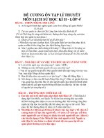 De cuong on tap lich su lop 4