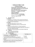 Giáo án mầm non khám phá khoa học