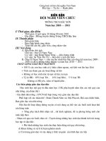 Biên bản hội nghị viên chức đầu năm