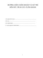 HƯỚNG dẫn CHẨN đoán và xử TRÍ hồi sức TÍCH cưc TUẦN HOÀN 