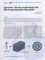 Liposome   hệ vận chuyển thuốc tiên tiến trong công nghệ dược phẩm 