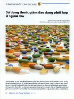 Sử dụng thuốc giảm đau dạng phối hợp ở người lớn 