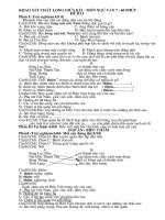 Khảo sát chất lượng giữa kì I  lóp7