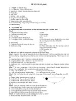 Đề thi thử học kì I môn Vật Lý 8  đề số 3