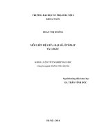 Mối liên hệ giữa đại số, ôtômat và logic (KL06435)