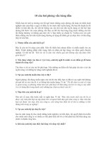 Những câu hỏi phỏng vấn xin việc hàng đầu và cách trả lời