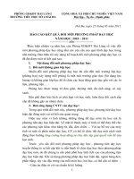 Báo cáo kết quả đổi mới phương pháp dạy học 2011