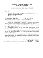 Đơn xin xác nhận đứng lớp