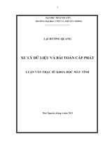 Xử lý dữ liệu và bài toán cấp phát 