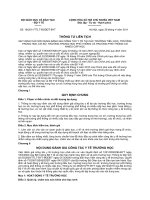 Thông tư LT số 18/2011/TTLT BGDĐT BYT về đánh giá công tác Y tế trường học