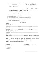 Quyết định bổ nhiệm