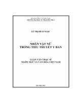 Nhân vật nữ trong tiểu thuyết y ban (LV00894)