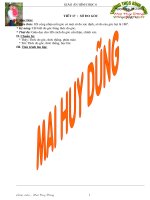 Giáo án Hình Học 6 ba cột học  kỳ 2 có chuẩn KT KN củahuyện Tĩnh Gia  ThanhHoá