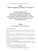 Dự án đầu tư xây dựng công trình trường phổ thông hoàng diệu asean