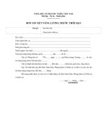 Đơn xin nâng lương trước thời hạn