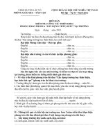 Mẫu kiểm tra THTT  HS tích cực