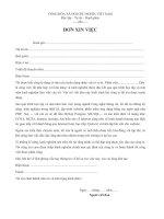 Mẫu đơn xin việc ngành Công nghệ thông tin