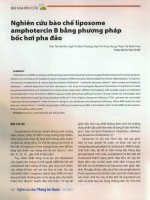 Nghiên cứu bào chế liposome amphotercin b bằng phương pháp bốc hơi pha đảo 