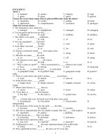 ĐỀ THI TUYỂN SINH NĂM 2011(Mới nhất)