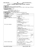 Giáo án Bồi dưỡng Tiếng Anh 8