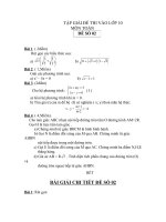 ĐÈ TOÁN ÔN TẬP VÀO PTTH