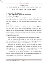 THỰC TRẠNG CÔNG tác kế TOÁN vốn BẰNG TIỀN tại CÔNG TY cổ PHẦN THƯƠNG mại DỊCH vụ HÙNG AN 