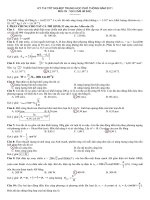GIẢI CHI TIẾT ĐỀ THI TN THPT 2011