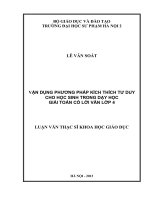 Vận dụng phương pháp kích thích tư duy cho học sinh trong dạy học giải toán có lời văn lớp 4 (LV01140)
