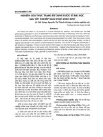 Nghiên cứu thực trạng sử dụng dược sĩ đại học sau tốt nghiệp giai đoạn 2003 2007 