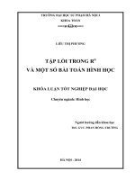 Tập lồi trong rn và một số bài toán hình học (KL06104)