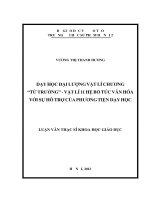 Dạy học đại lượng vật lí chương từ trường   vật lý 11 hệ bổ túc văn hóa với sự hỗ trợ của phương tiện dạy học (LV01118)