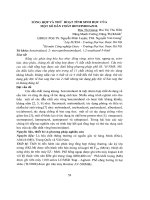 Tổng hợp và thử hoạt tính sinh học của một sỗ dẫn chất benzimidazol 