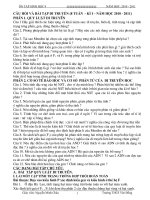 Đề cương ôn tập Sinh học 9