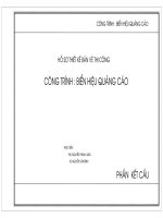 Hồ sơ thiết kế bản vẽ thi công, công trình  biển hiệu quảng cáo