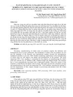 NGHIÊN cứu, THIẾT kế và CHẾ tạo máy KHẮC đá CNC 3 TRỤC