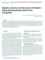 Nghiên cứu bào chế liposome nifedipin bằng phương pháp hydrat hóa màng film 