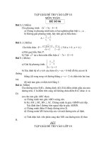 ĐÈ TOÁN ÔN TẬP VÀO PTTH 4