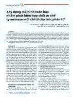 Xây dựng mô hình toán học nhằm phát hiện hợp chất ức chế tyrosinase mới chỉ từ cấu trúc phân tử 