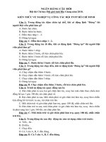 NGÂN HÀNG CÂU HỎI NGHI THỨC ĐỘI