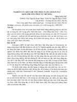 Nghiên cứu bào chế tiểu phân nano artesunat bằng phương pháp tự nhũ hóa 