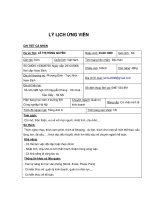 Mẫu CV chi tiết cho người mới ra trường