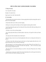 Bảng mô tả công việc - mẫu Khối ngành Tài chính