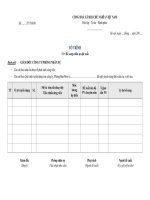 Tờ trình bổ sung nhân sự đột xuất