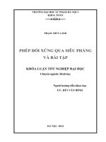 Phép đối xứng qua siêu phẳng và bài tập (KL06191)